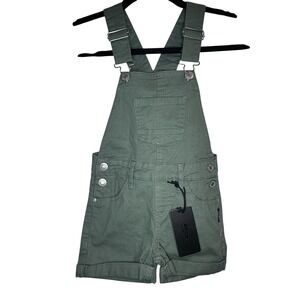 Silver Jeans Co Green Nisha Overalls Adjustable Straps Girls 6 New with tags‎